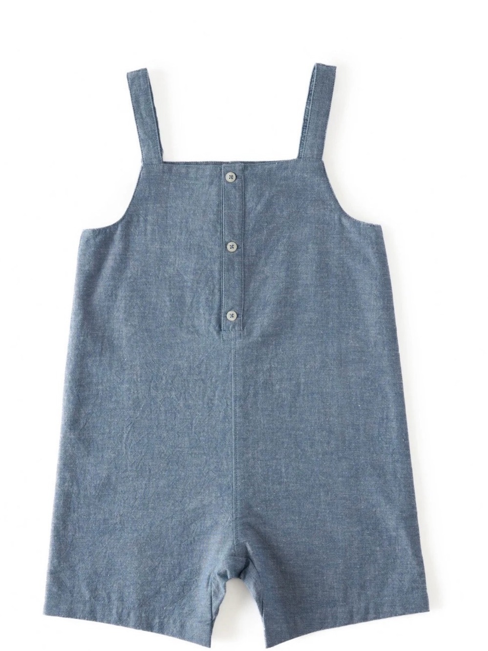 4 toddler chambray “Denim” short romper overalls
